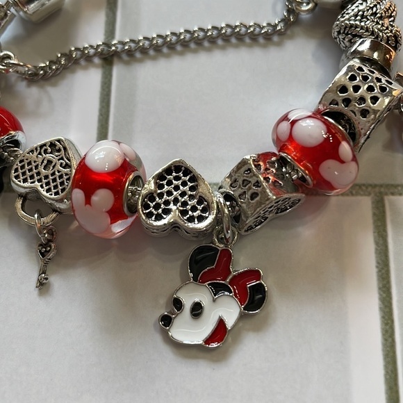 Disney Mini Mouse Silver Charm Bracelet - Picture 6 of 11